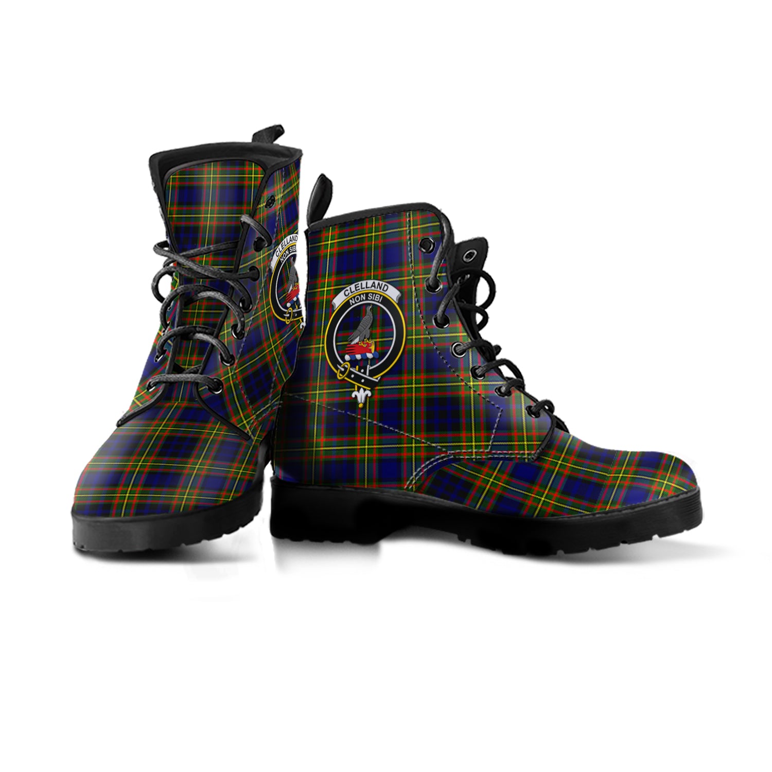 scottish-clelland-modern-clan-crest-tartan-leather-boots