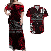 Personalised Polynesian Matching Hawaiian Shirt And Dress Fathers Day I Love You In Every Universe Red LT8 - Wonder Print Shop