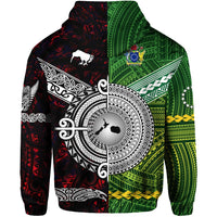 Custom New Zealand Cook Islands Hoodie Together Red LT8 - Wonder Print Shop