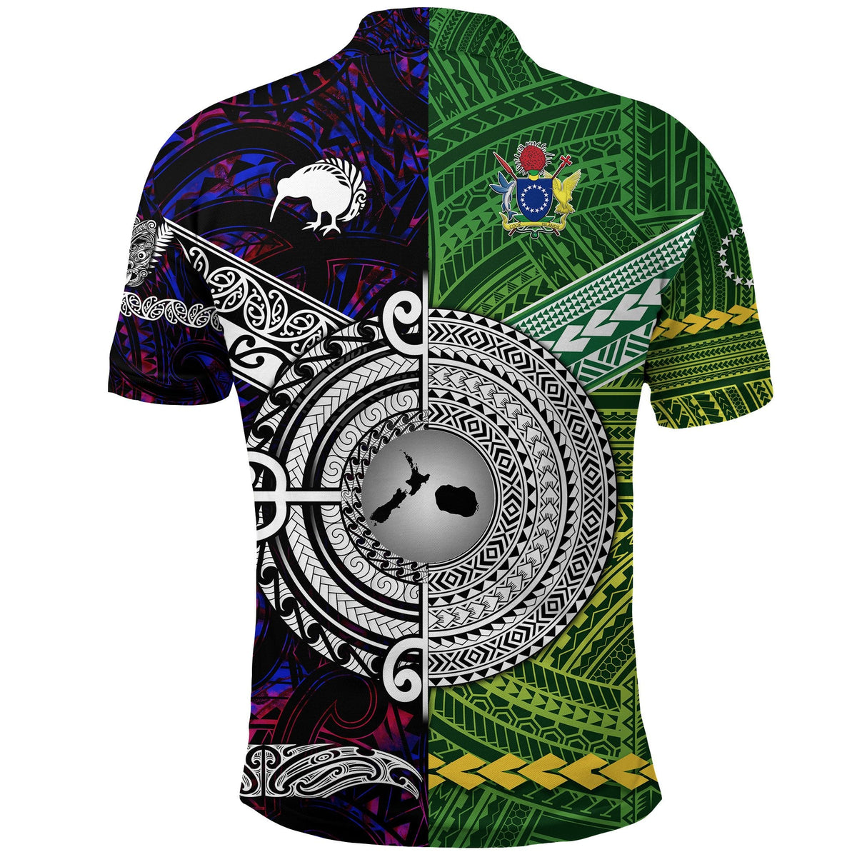 Custom New Zealand Cook Islands Polo Shirt Together Purple LT8 - Wonder Print Shop