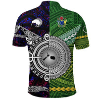 Custom New Zealand Cook Islands Polo Shirt Together Purple LT8 - Wonder Print Shop