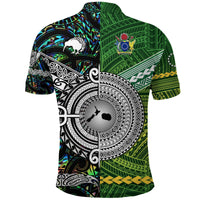New Zealand Aotearoa Maori Polo Shirt Cook Islands Together Paua Shell LT8 - Wonder Print Shop