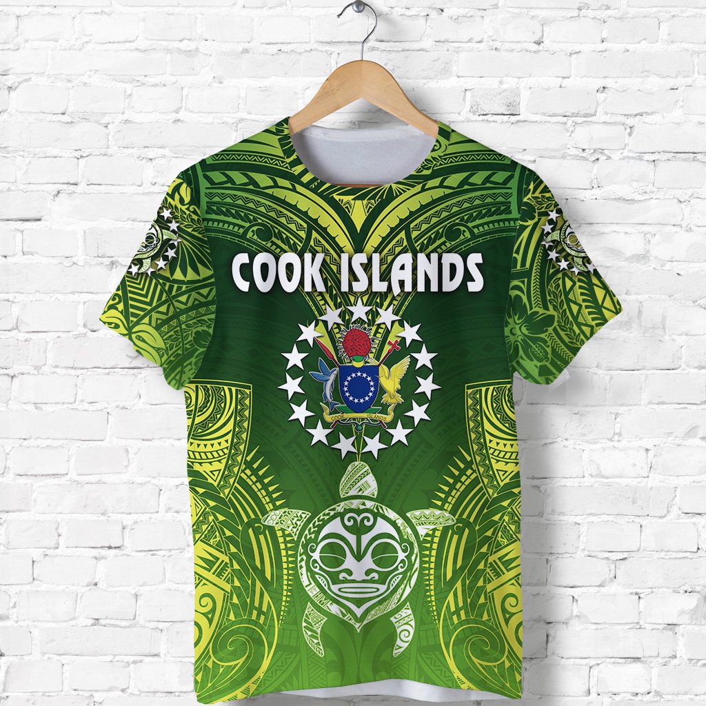Custom Cook Islands T Shirt Happy Independence Anniversary, Custom Text And Number LT8 - Wonder Print Shop