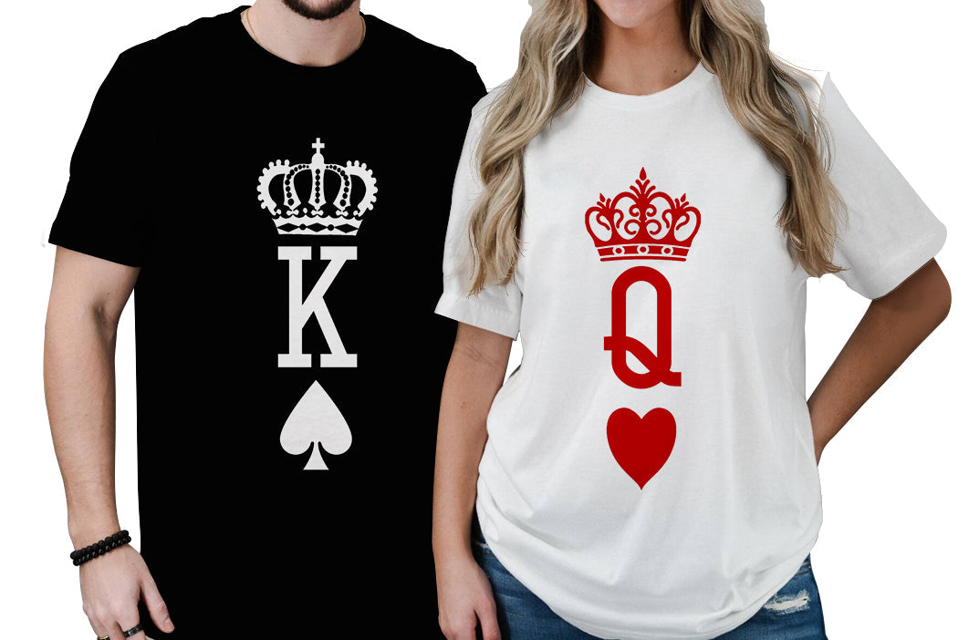 Valentine Day Couple T Shirt K And Q No.3 LT6 - Wonder Print Shop