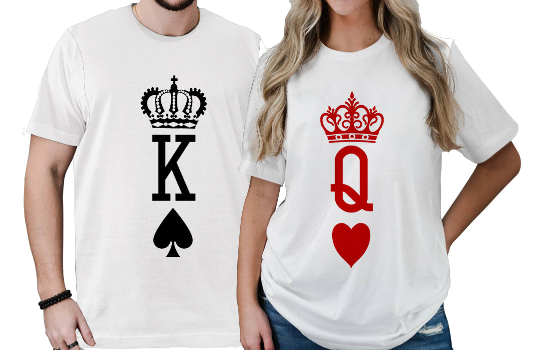 Valentine Day Couple T Shirt K And Q No.1 LT6 - Wonder Print Shop