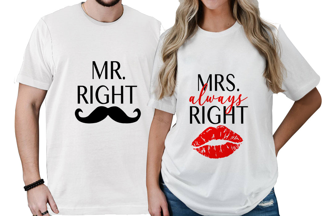 Valentine Day Couple T Shirt You Always Right No.2 LT6 - Wonder Print Shop