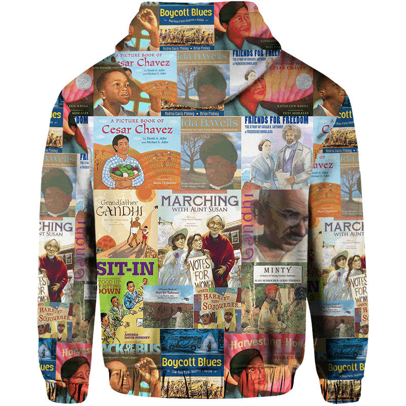 Civil Rights MovemenHoodie Painting Book Vibes LT8 - Wonder Print Shop