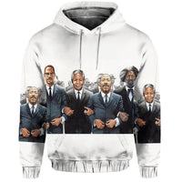 Civil Rights Male Leaders MovemenHoodie Simple Style LT8 - Wonder Print Shop