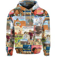 Civil Rights MovemenHoodie Painting Book Vibes LT8 - Wonder Print Shop