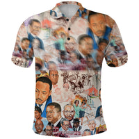 Civil Rights Leaders Polo Shirt Color Painting Style LT8 - Wonder Print Shop