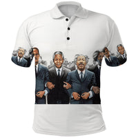 Civil Rights Male Leaders Movement Polo Shirt Simple Style LT8 - Wonder Print Shop
