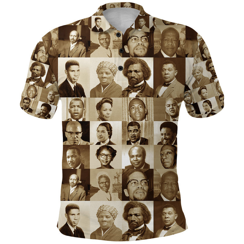 Civil Rights Leaders Polo Shirt Portrait Version LT8 - Wonder Print Shop