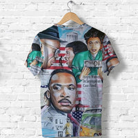 Civil Rights Leaders T Shirt Newspaper Art Version LT8 - Wonder Print Shop