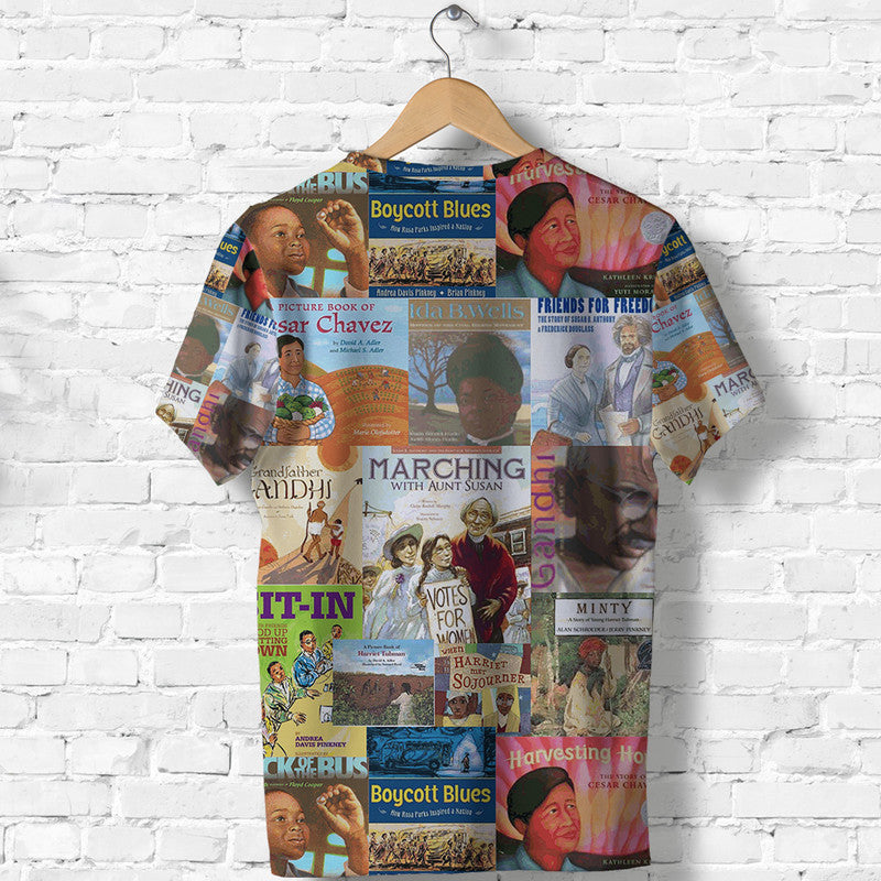 Civil Rights Movement T Shirt Painting Book Vibes LT8 - Wonder Print Shop