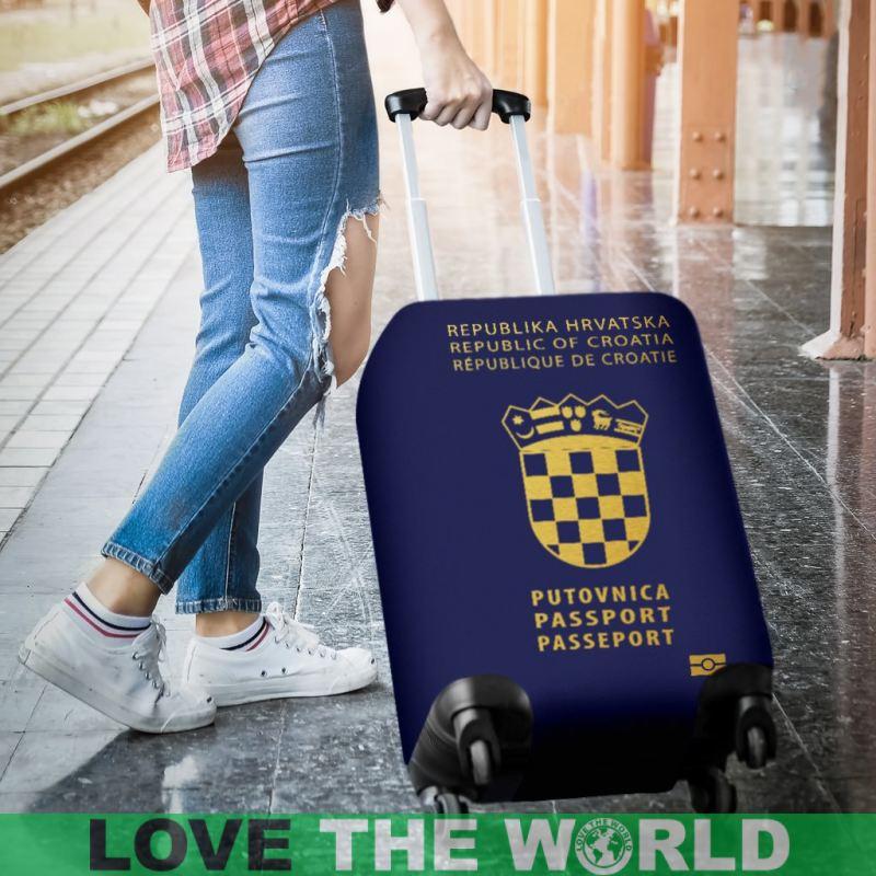 Croatia Passport Luggage Cover - Wonder Print Shop