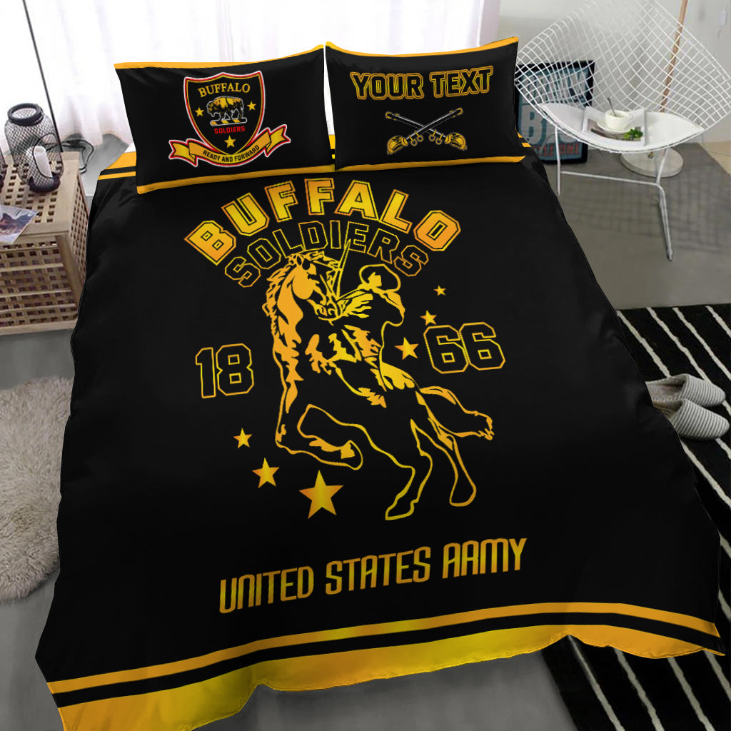(Custom Personalised) Buffalo Soldiers African American Legend Of The Black Soldiers Bedding Set - LT2 - Wonder Print Shop