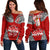 Custom Personalised Tonga Rugby Ikale Tahi Sipi Tau Women Off Shoulder Sweater LT2 - Wonder Print Shop