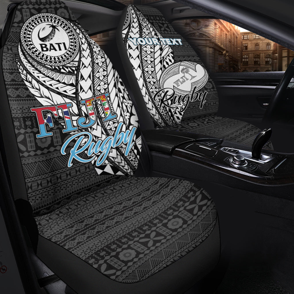 Custom Personalised Fiji Rugby Bati Tapa Pattern Car Seat Covers - LT2 - Wonder Print Shop