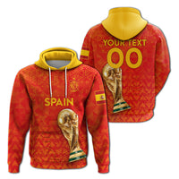 Custom Spain Football 2022 Hoodie LT2 - Wonder Print Shop