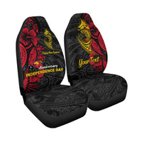 Custom Personalised Papua New Guinea 47th Independence Day Bird Of Paradise Car Seat Covers - LT2 - Wonder Print Shop