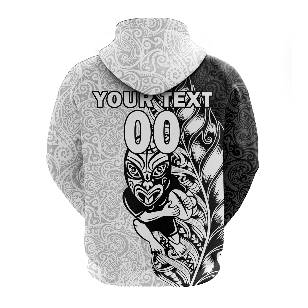 Custom Personalised New Zealand Maori All Black Rugby Hoodie LT2 - Wonder Print Shop