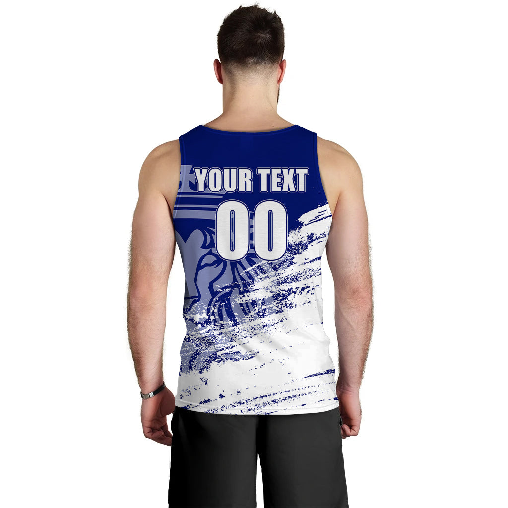 ( Custom Personalised) Finland Suomi Leijonat Hockey Men's Tank Top - LT2