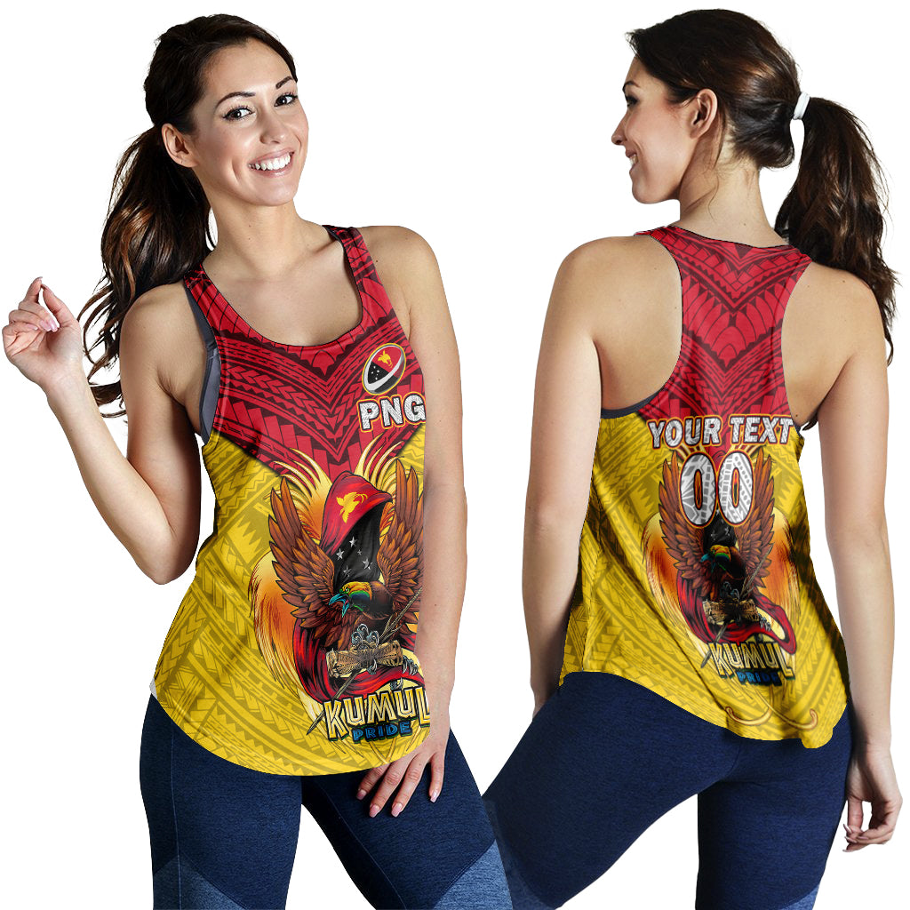 Custom Personalised Papua New Guinea Rugby Kumul Pride Women Tank Top LT2 - Wonder Print Shop