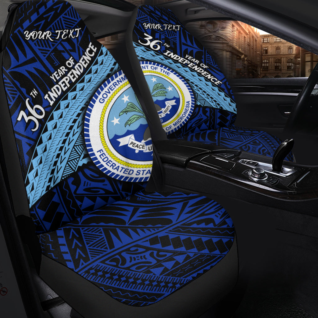 Custom Personalised FSM 36th Year Of Independence Car Seat Covers - LT2 - Wonder Print Shop