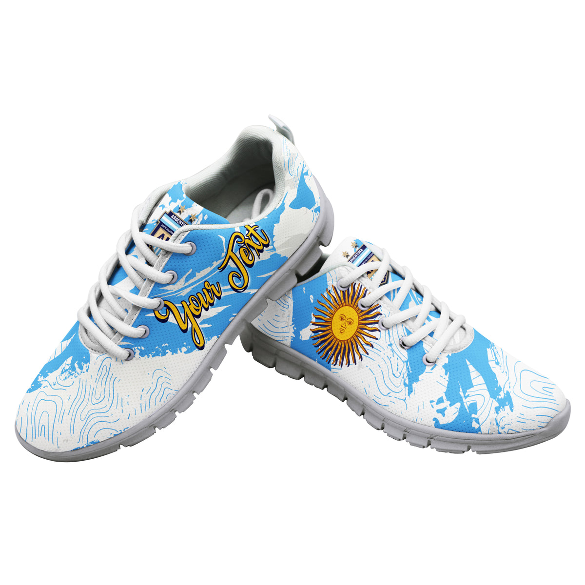 (Custom Personalised) Argentina Football World Cup 2022 Sneaker - LT2 - Wonder Print Shop