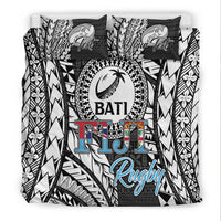 Custom Personalised Fiji Rugby Bati Tapa Pattern Bedding Set LT2 - Wonder Print Shop