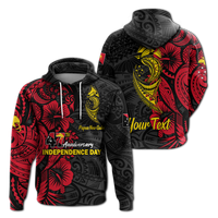 Custom Personalised Papua New Guinea 47th Independence Day Bird Of Paradise Hoodie LT2 - Wonder Print Shop