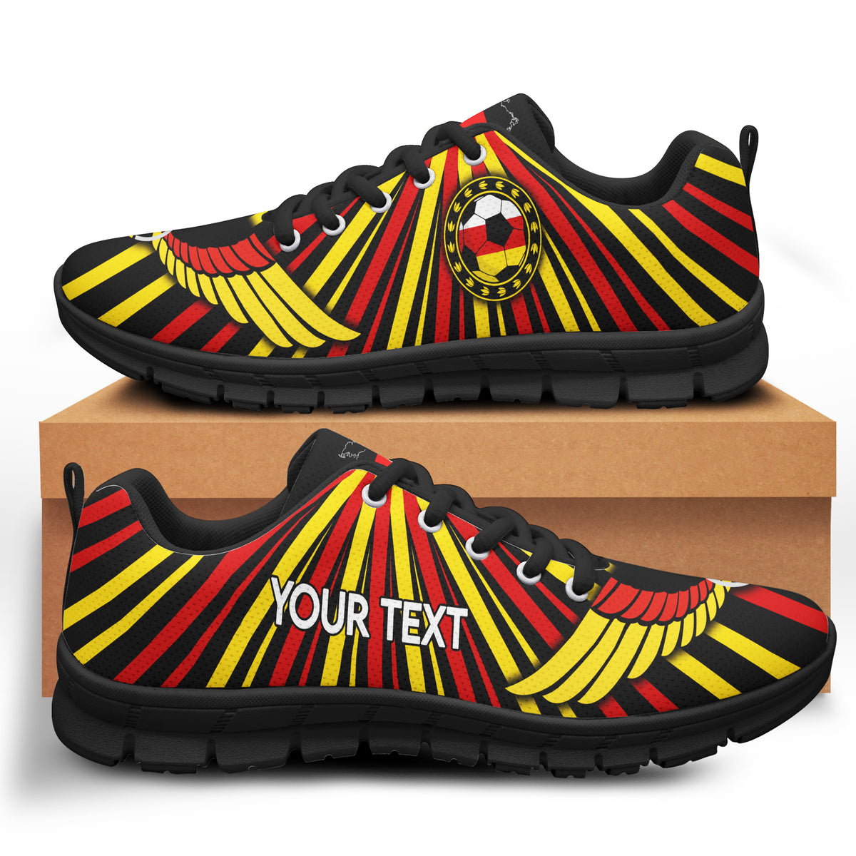 (Custom Personalised) Germany Football World Cup 2022 Sneaker - LT2 - Wonder Print Shop