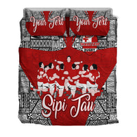 Custom Personalised Tonga Rugby Ikale Tahi Sipi Tau Bedding Set - LT2 - Wonder Print Shop