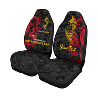Custom Personalised Papua New Guinea 47th Independence Day Bird Of Paradise Car Seat Covers - LT2 - Wonder Print Shop