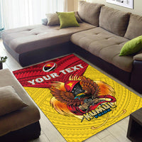 Custom Personalised Papua New Guinea Rugby Kumul Pride Area Rug LT2 - Wonder Print Shop