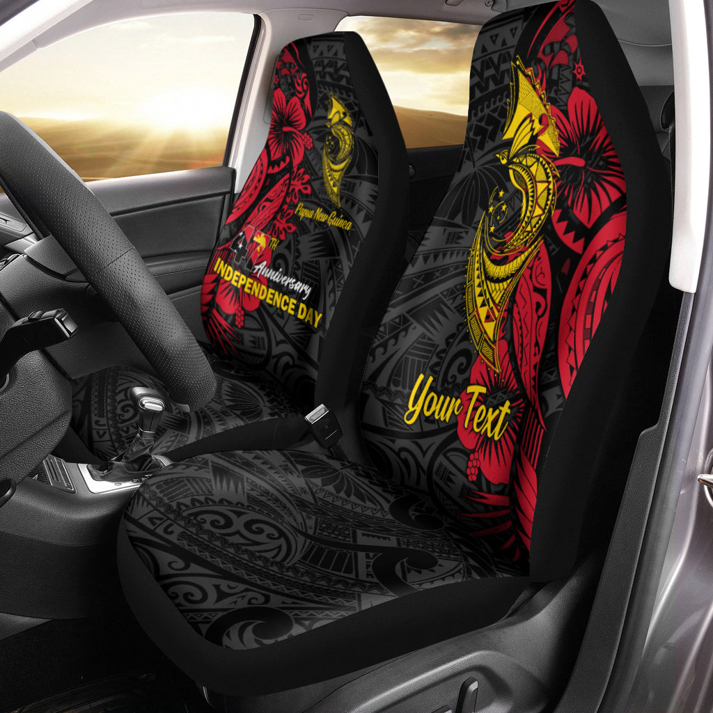 Custom Personalised Papua New Guinea 47th Independence Day Bird Of Paradise Car Seat Covers LT2 - Wonder Print Shop