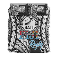 Custom Personalised Fiji Rugby Bati Tapa Pattern Bedding Set LT2 - Wonder Print Shop