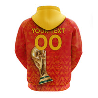 Custom Spain Football 2022 Hoodie LT2 - Wonder Print Shop