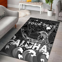 Custom Personalised Hawaii King Kamehameha Aloha Hawai'i Nei Area Rug LT2 - Wonder Print Shop