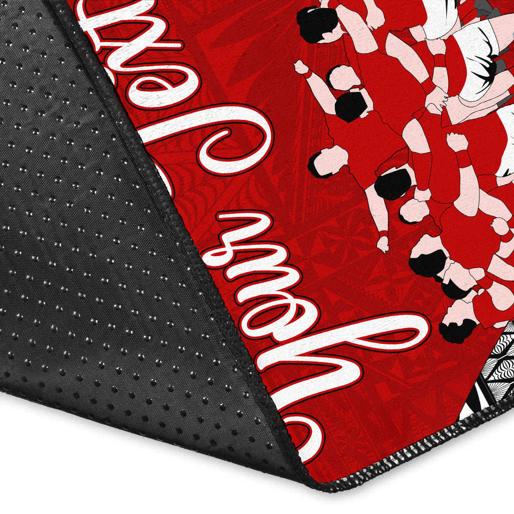 Custom Personalised Tonga Rugby Ikale Tahi Sipi Tau Area Rug LT2 - Wonder Print Shop