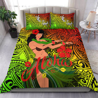 Custom Personalised Hawaii Hula Girl Reggae Bedding Set LT2 - Wonder Print Shop