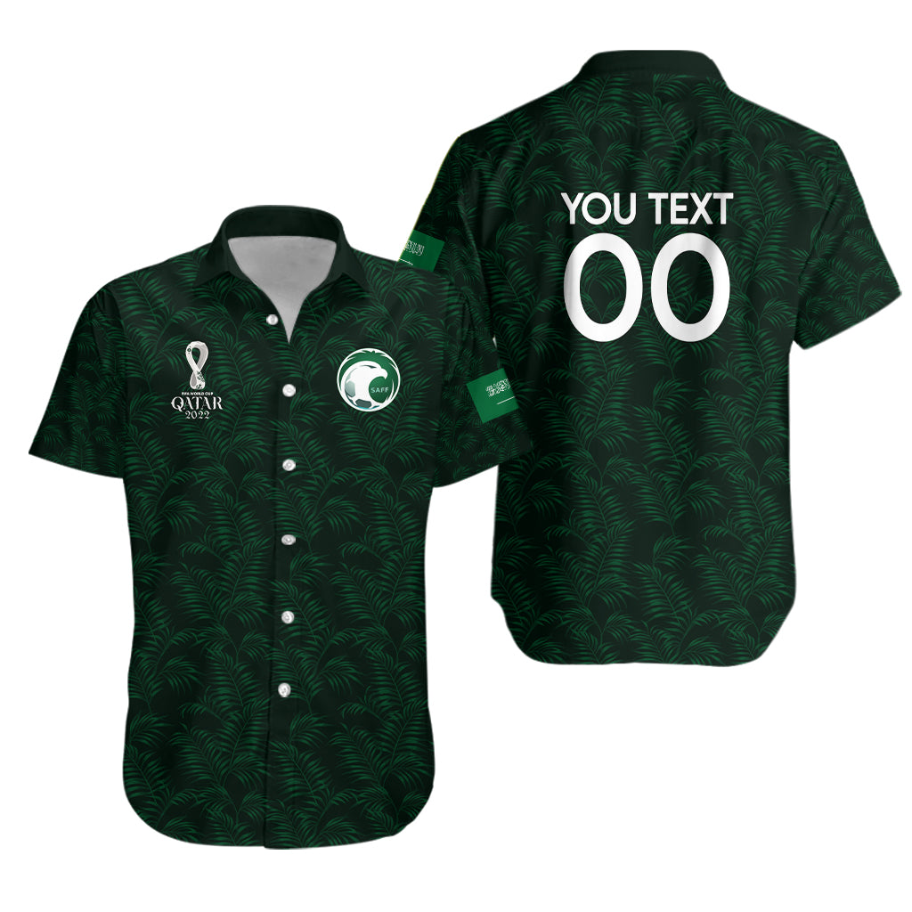 (Custom Personalised) Saudi Arabia Football Fifa World Cup 2022 Hawaiian Shirt - LT2 - Wonder Print Shop