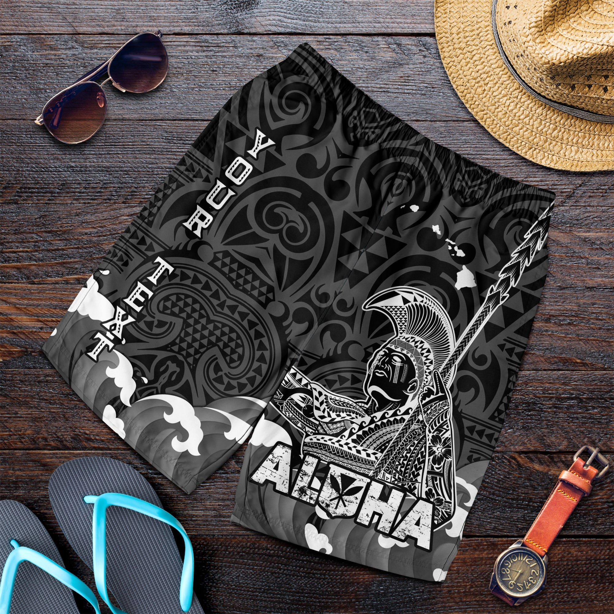 custom-personalised-hawaii-king-kamehameha-aloha-hawaii-nei-men-short