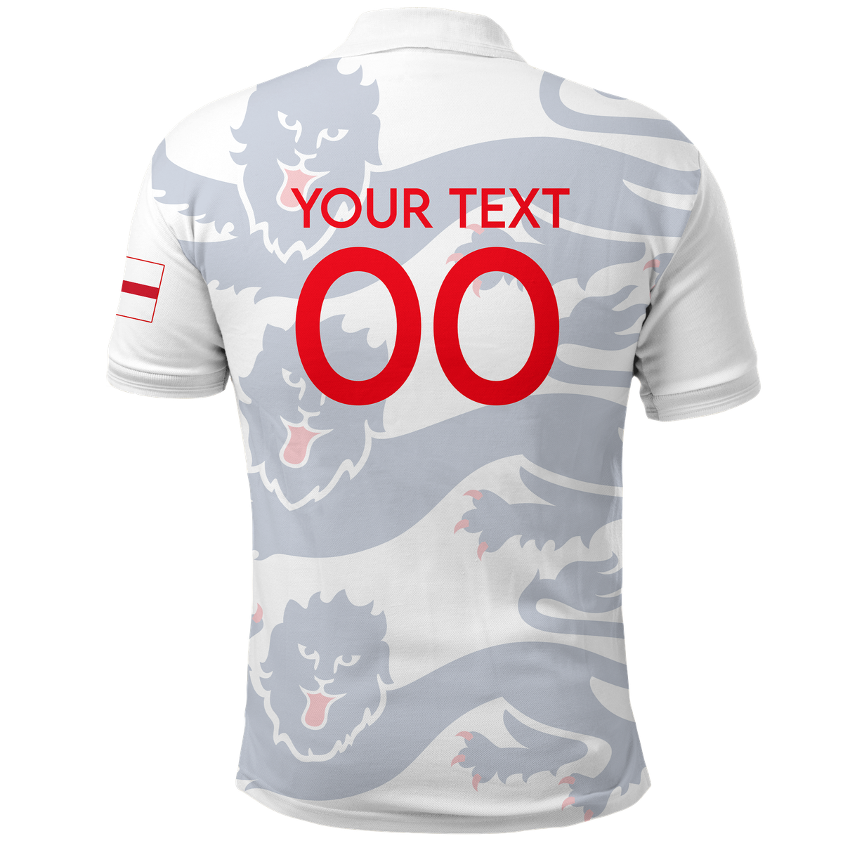 Custom England Polo Shirt Football 2022 LT2 - Wonder Print Shop