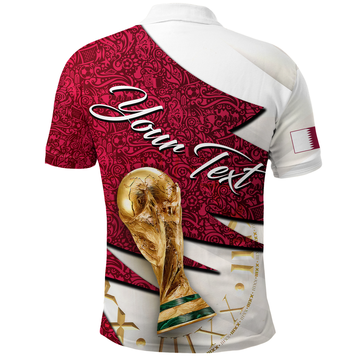 Custom Qatar Football Team Polo Shirt Football 2022 LT2 - Wonder Print Shop