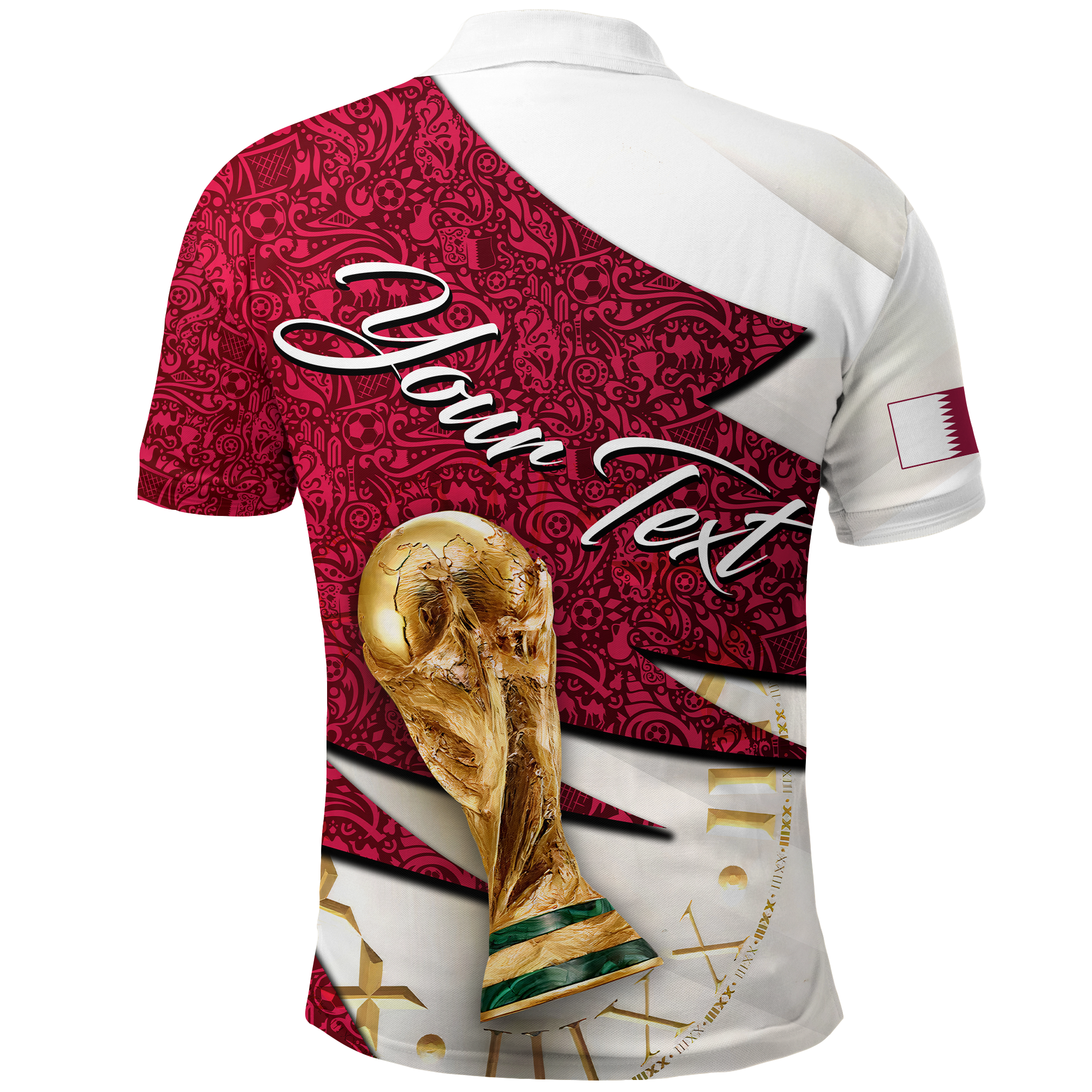 Custom Qatar Football Team Polo Shirt Football 2022 LT2 - Wonder Print Shop