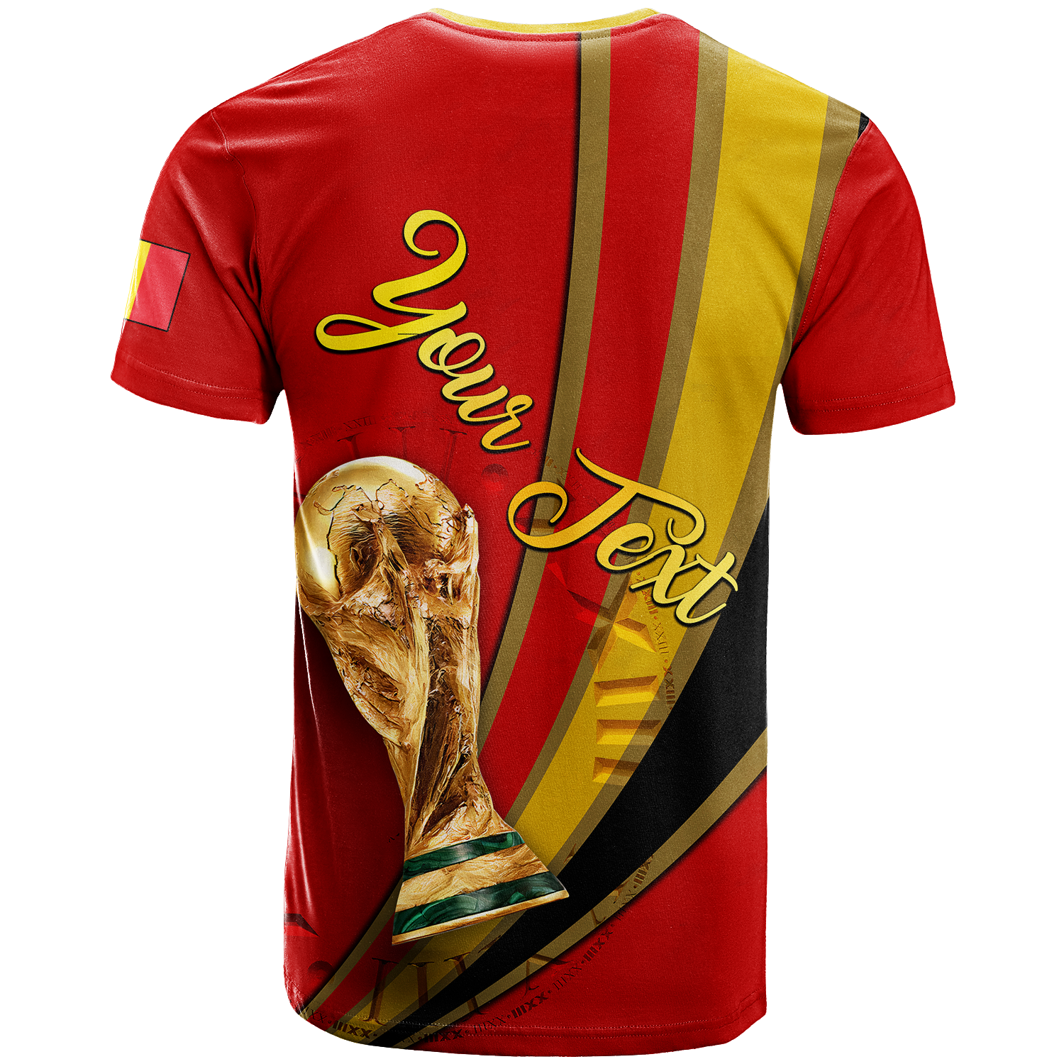 Custom Belgium T Shirt Football 2022 LT2 - Wonder Print Shop