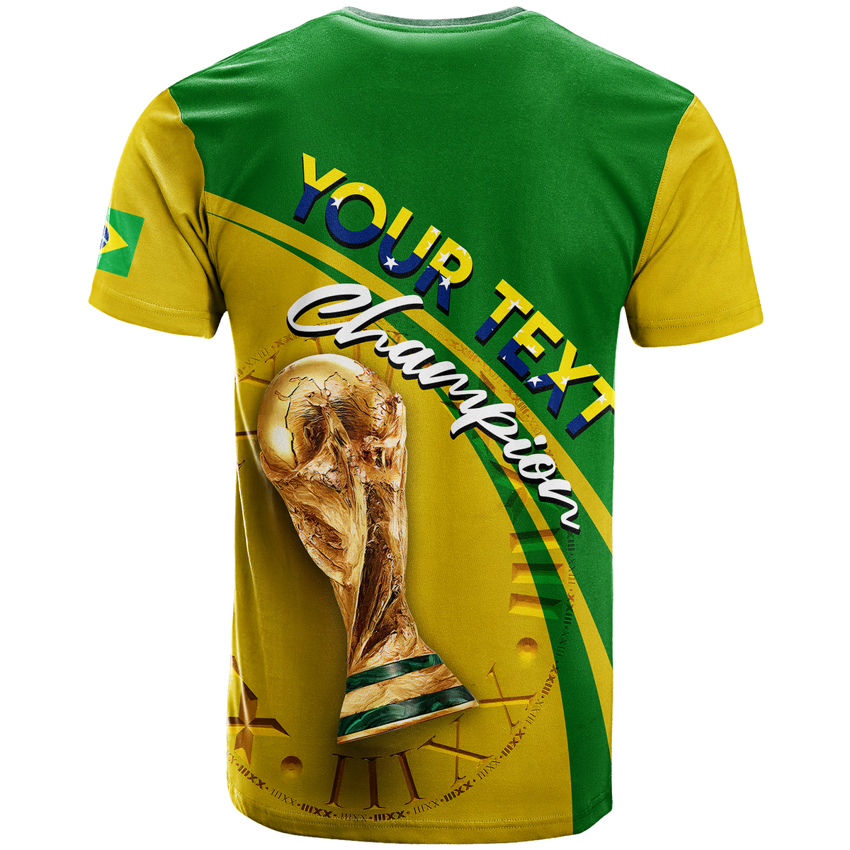 Custom Brazil T Shirt Football 2022 LT2 - Wonder Print Shop