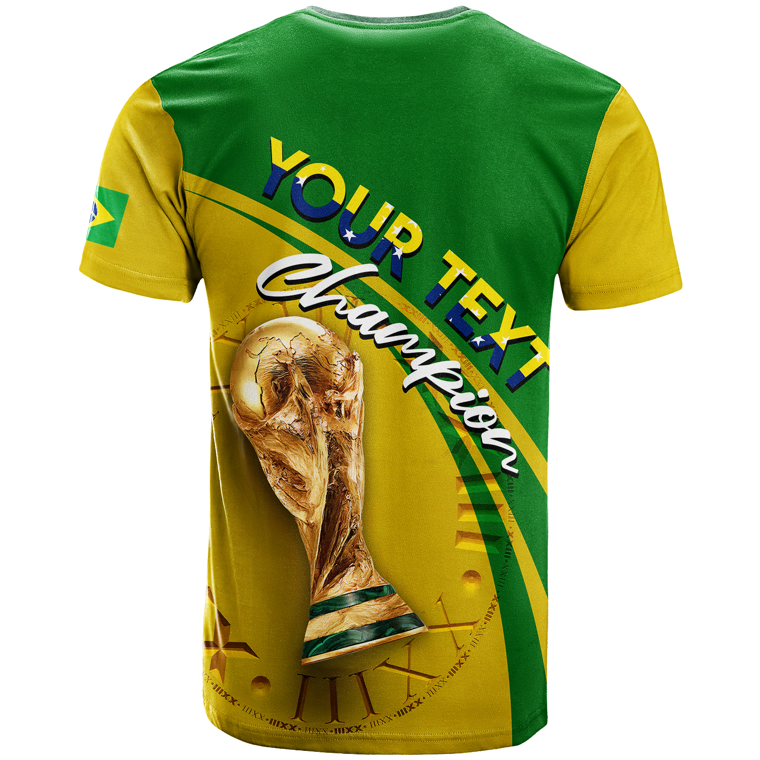 Custom Brazil T Shirt Football 2022 LT2 - Wonder Print Shop