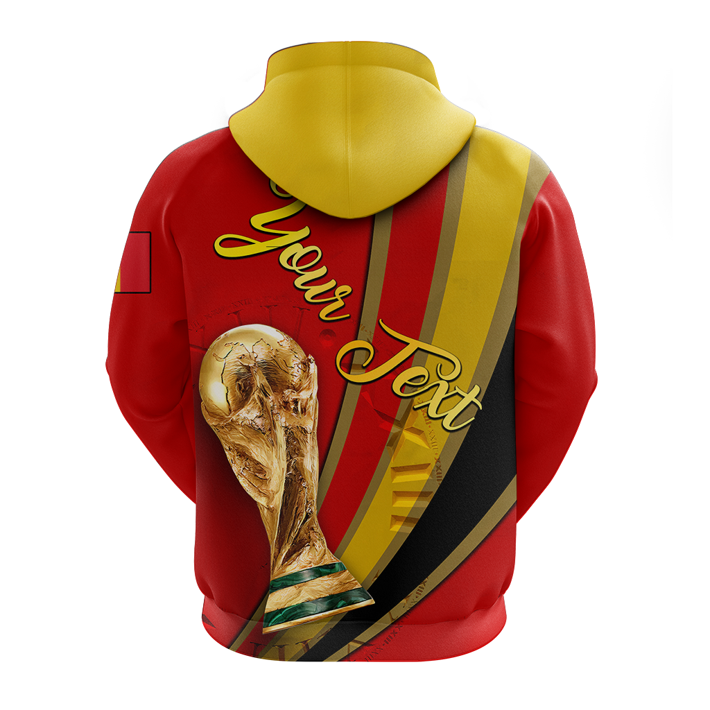 Custom Belgium Football 2022 Hoodie LT2 - Wonder Print Shop